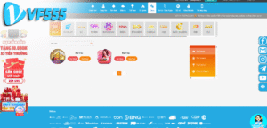 V8 Poker VF555 - Giao diện chính của sảnh game